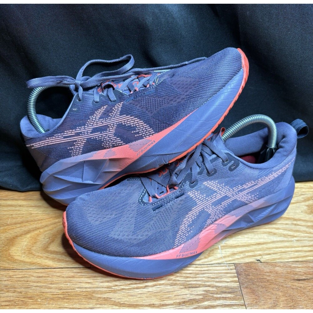 Size 9 - ASICS Novablast 5 Greyish Purple Coral Reef Women’s Sneaker Running